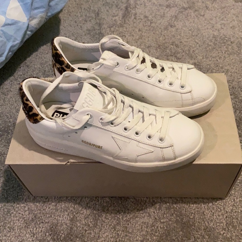 Golden Goose Pure Star Leopard Horsey Heel